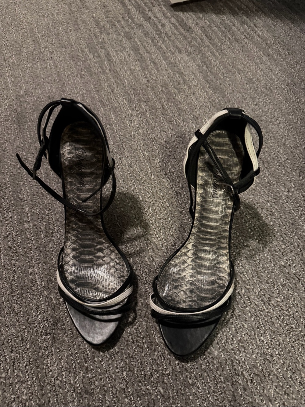 Black Strappy Women’s Heels Size 10
